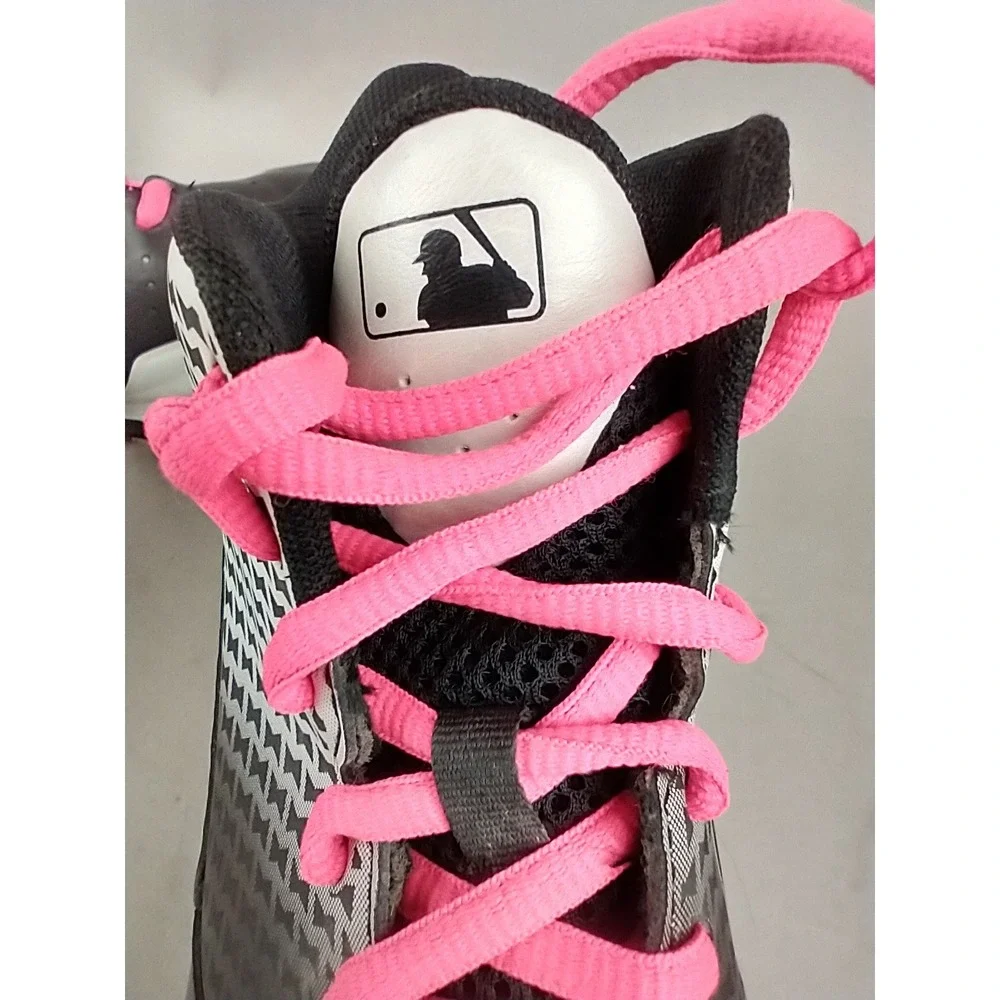 Under‎ Armour Heater Spine Baseball Cleats Mens 9 Black White Pink 1274396-011